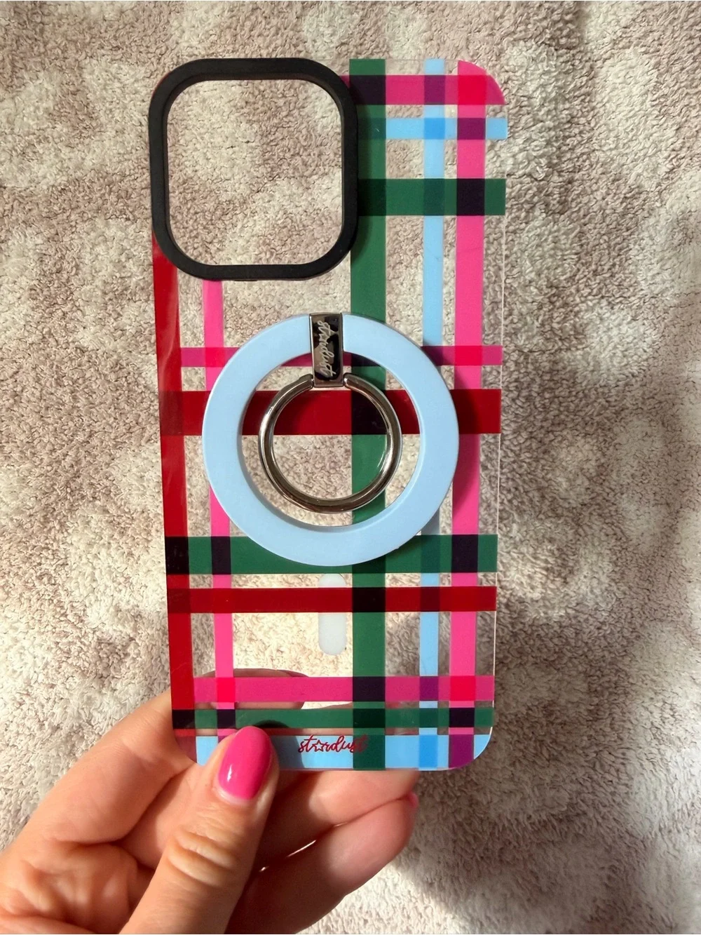 Party Plaid Snap iPhone 16 Pro Max Snap & MagSafe Ring